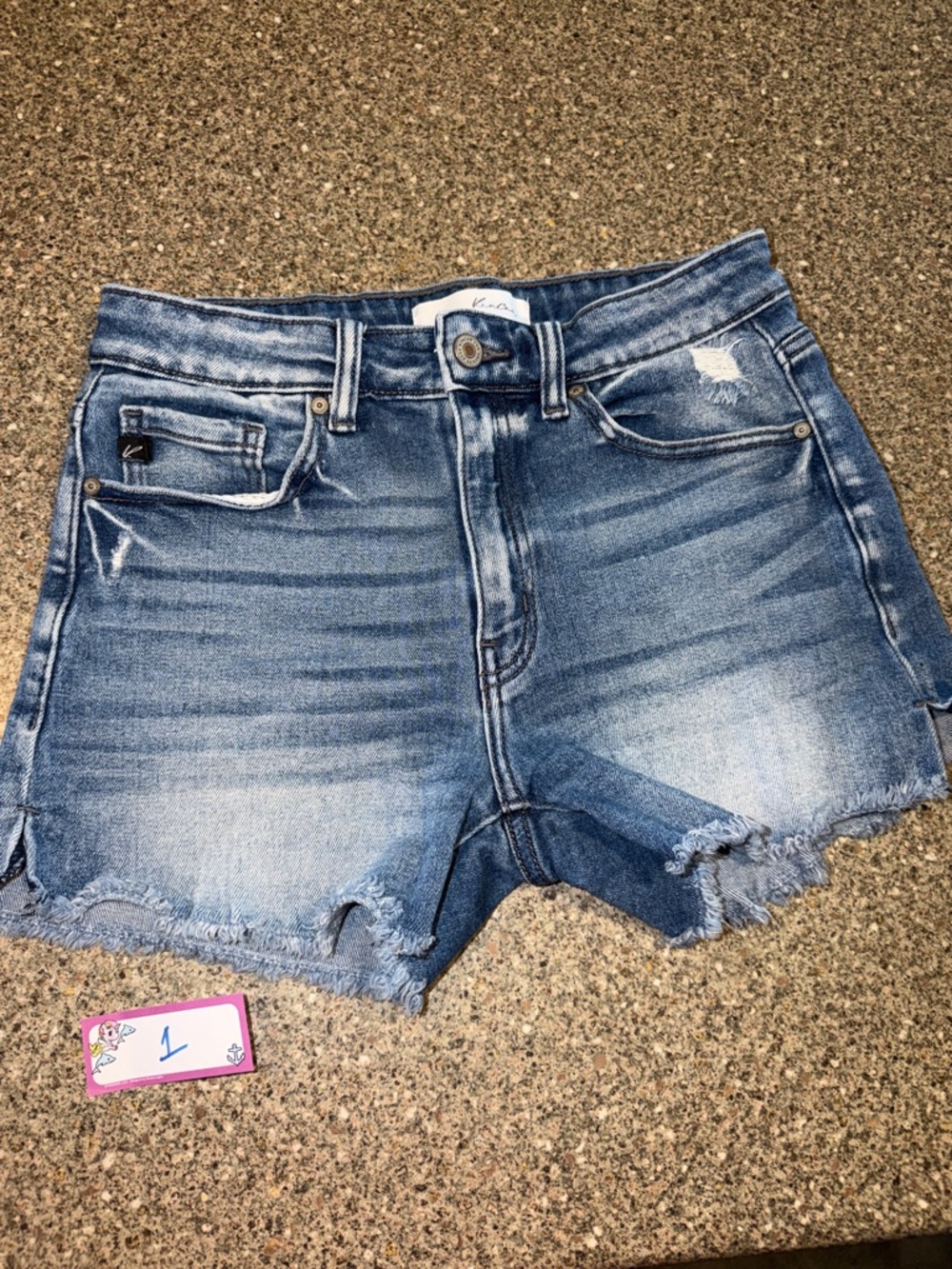 KanCan Light Blue Distressed Denim Cutoff Shorts